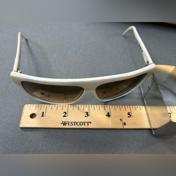 Vintage Laura Biagiotti Sun Glasses Ivory White Oversized Sunglasses main image 5